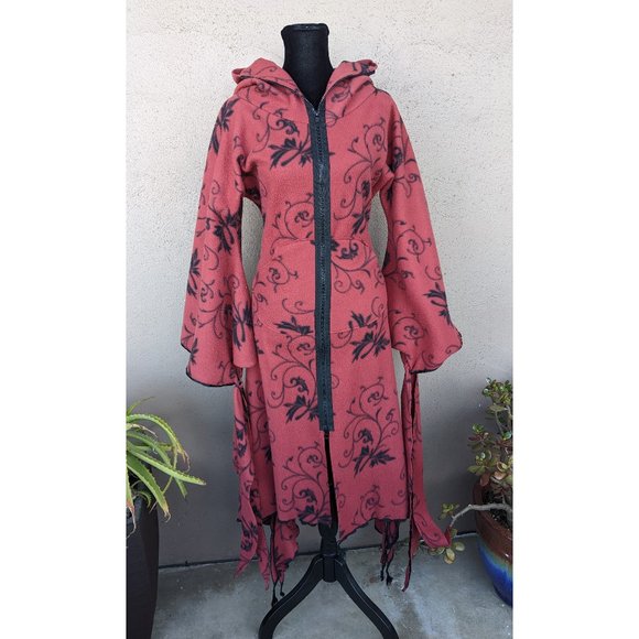 Silver Lucy Designs Jackets & Blazers - 💜Red Fleece Museum Coat from Silver Lucy